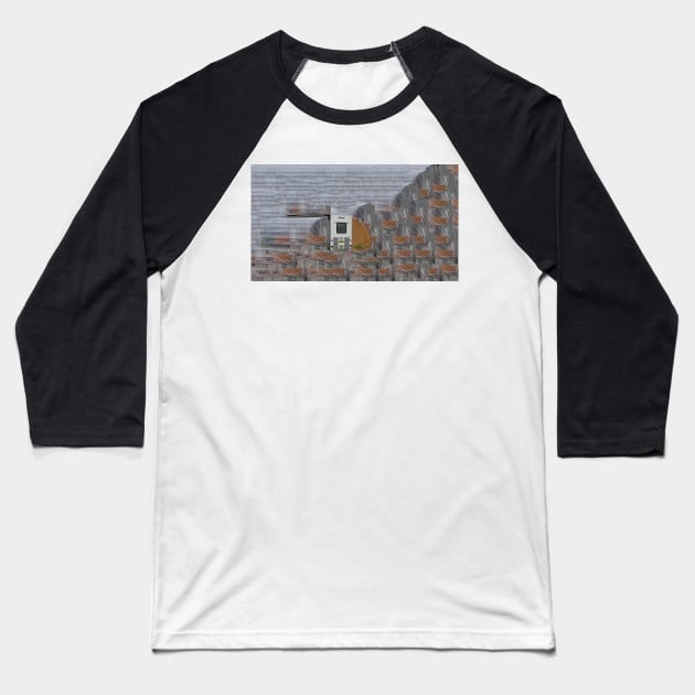 Accordion Hut Baseball T-Shirt by ellenmueller
